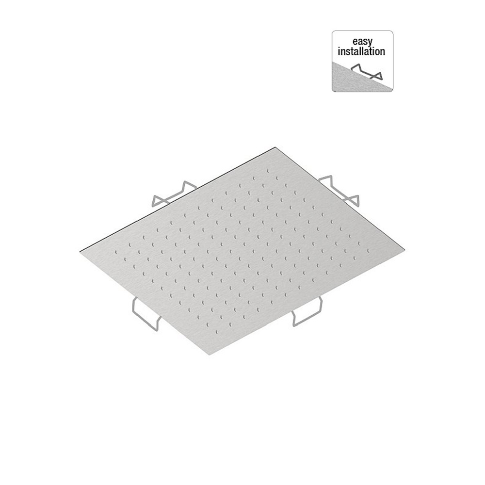 Soffione anticalcareo 44x44cm Docce Inox Frattini