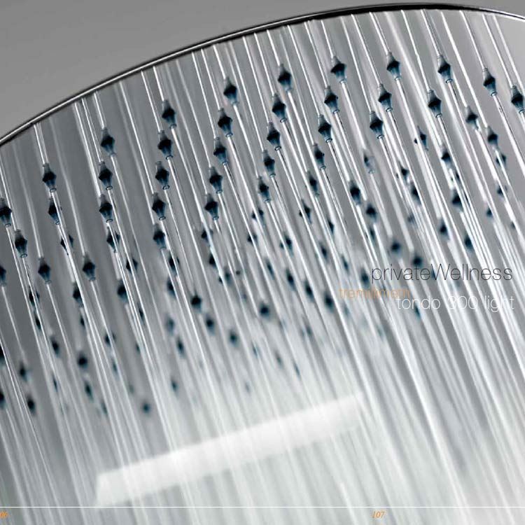 Soffione doccia a LED TONDO 300 Tremillimetri Gessi