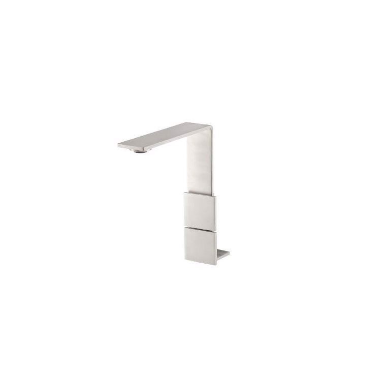 Miscelatore per lavabo alto in acciaio inox 5mm Treemme