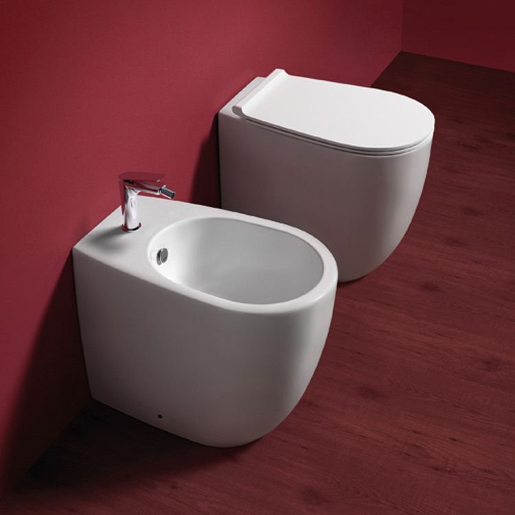 WC e bidet a terra H.50 cm Vignoni Simas