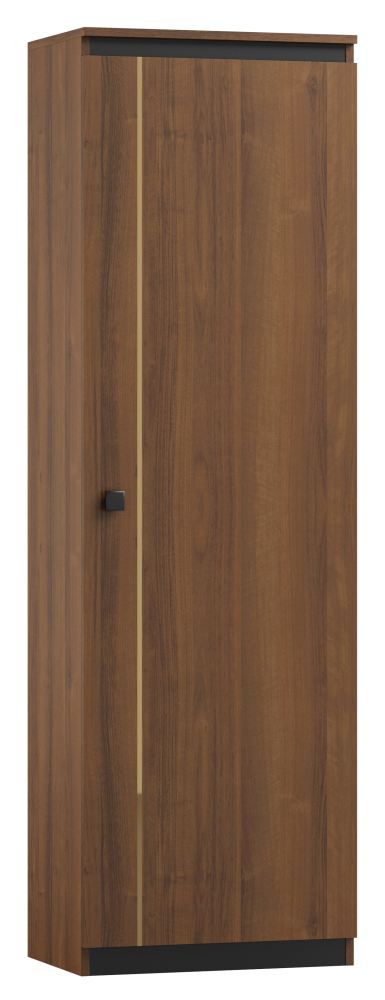 Armadio Mojokerto 21, noce / nero - misure: 194 x 60 x 39 cm (h x l x p)