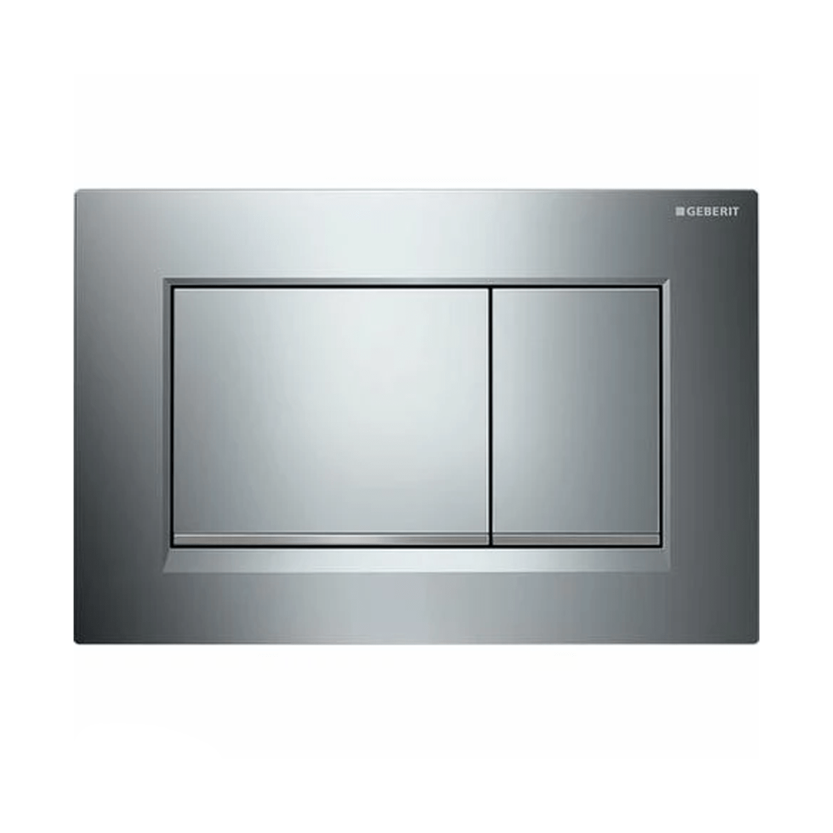 Placca Di Azionamento Doppio Pulsante Geberit "Sigma 30" Cromo Lucido/Cromo Satinato