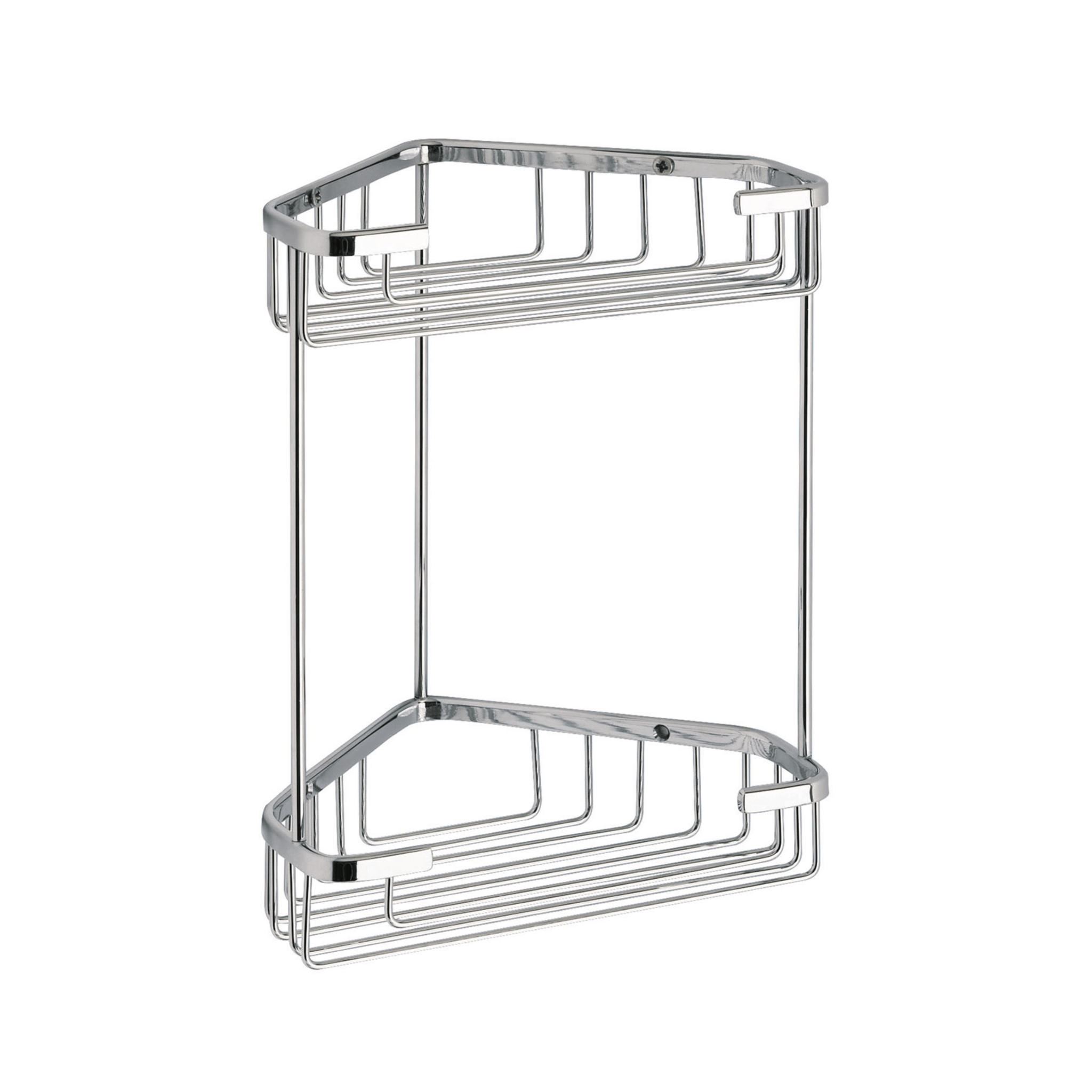 Mensola Doccia Rettangolare a 2 Ripiani Gedy "Augustus" Cromo Lucido