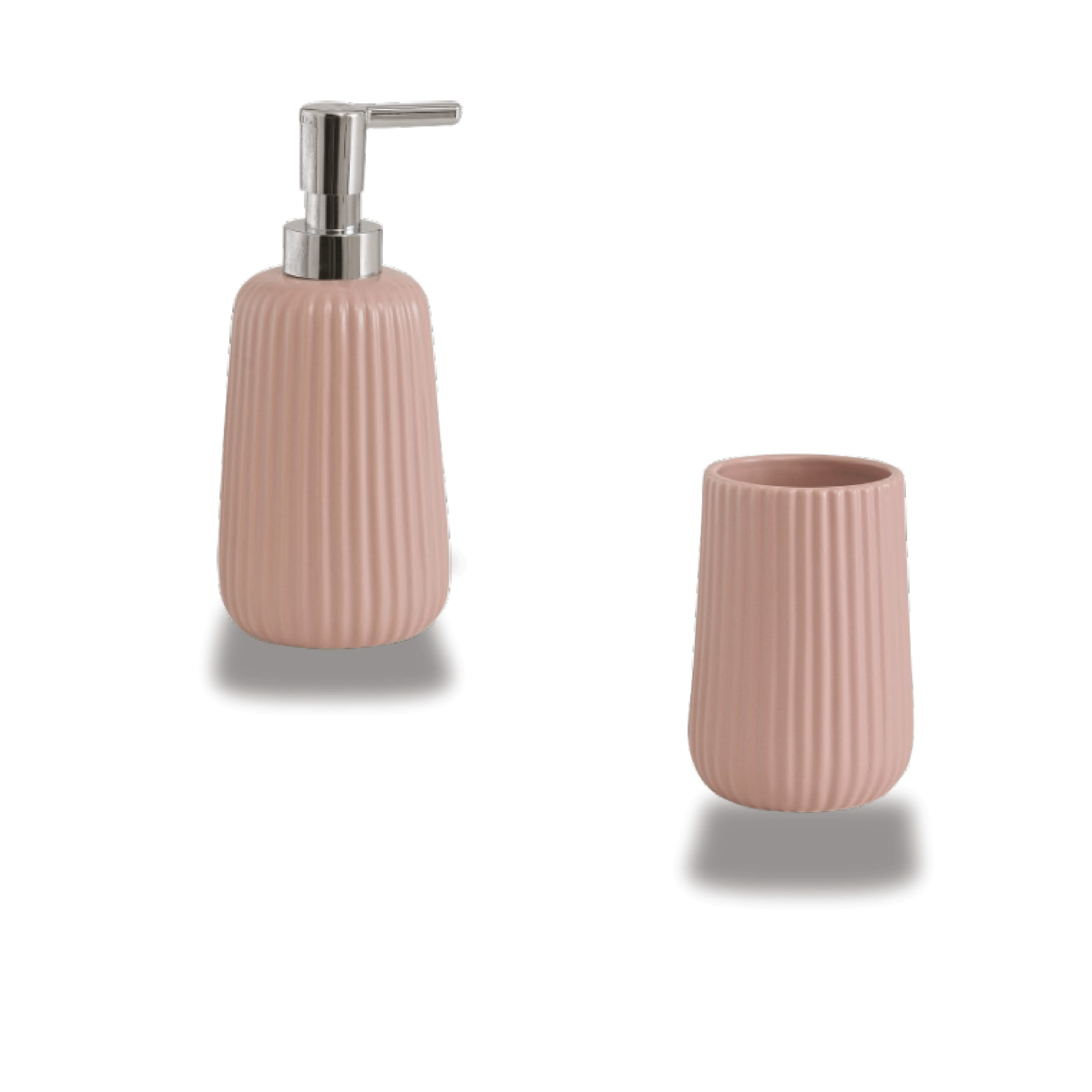 Set 2 Accessori D'Appoggio Gedy "Marika" Rosa