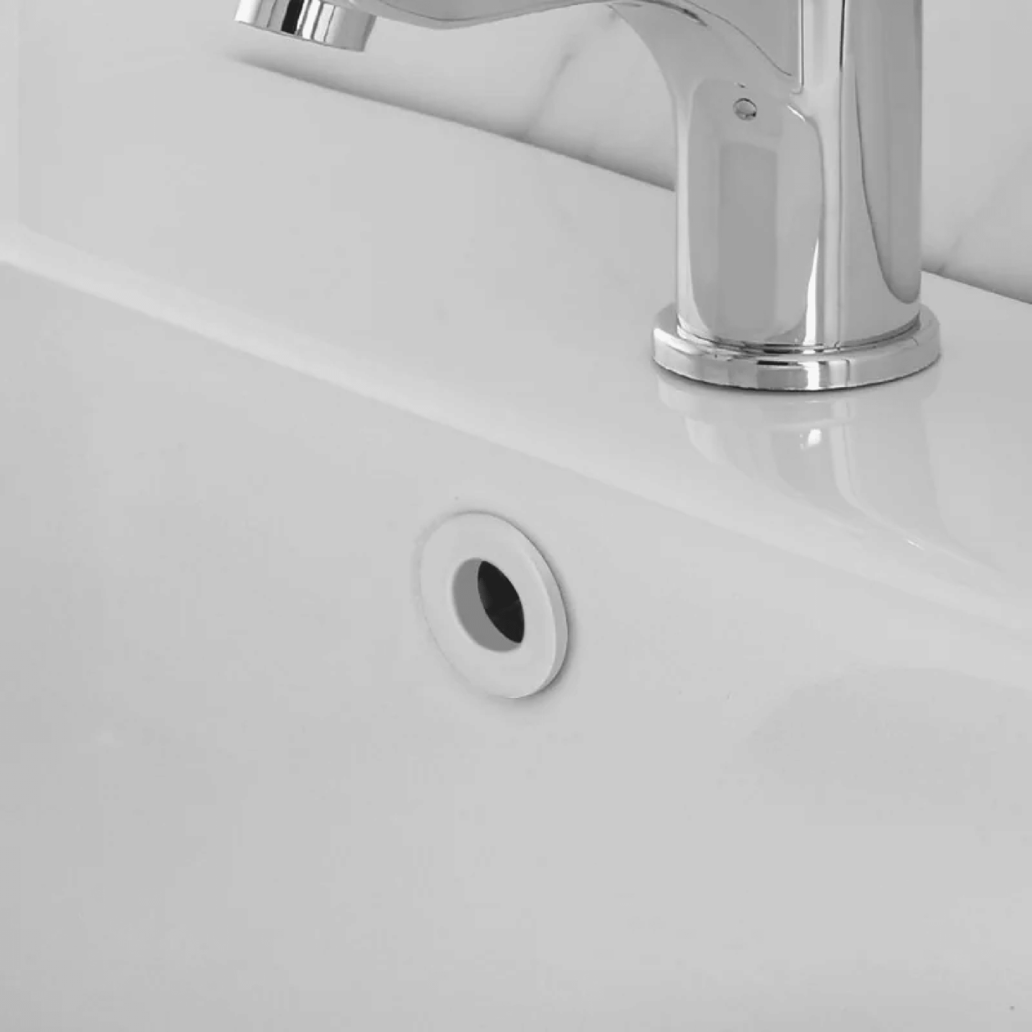 Ghiera Forata Per Troppopieno Lavabo e Bidet Feridras Bianco Opaco