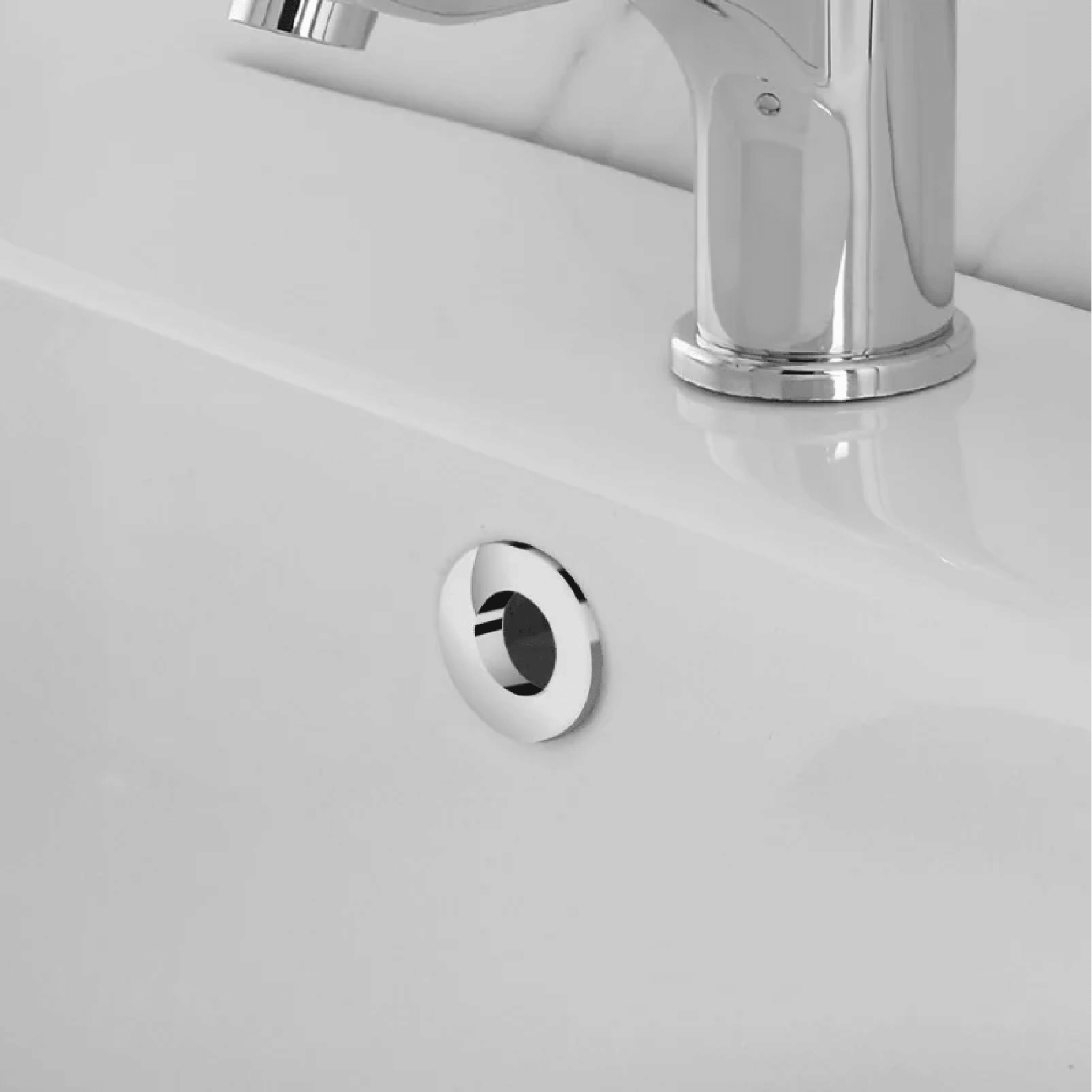Ghiera Forata Per Troppopieno Lavabo e Bidet Feridras Cromo Lucido