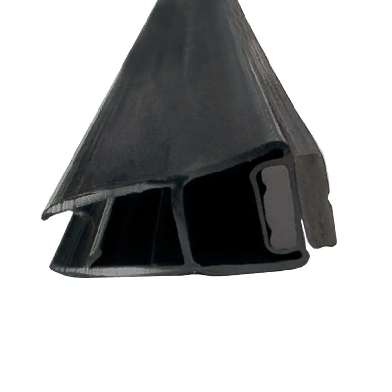 Guarnizione magnetica nero opaco 200 cm per nicchia doccia 5-6 mm