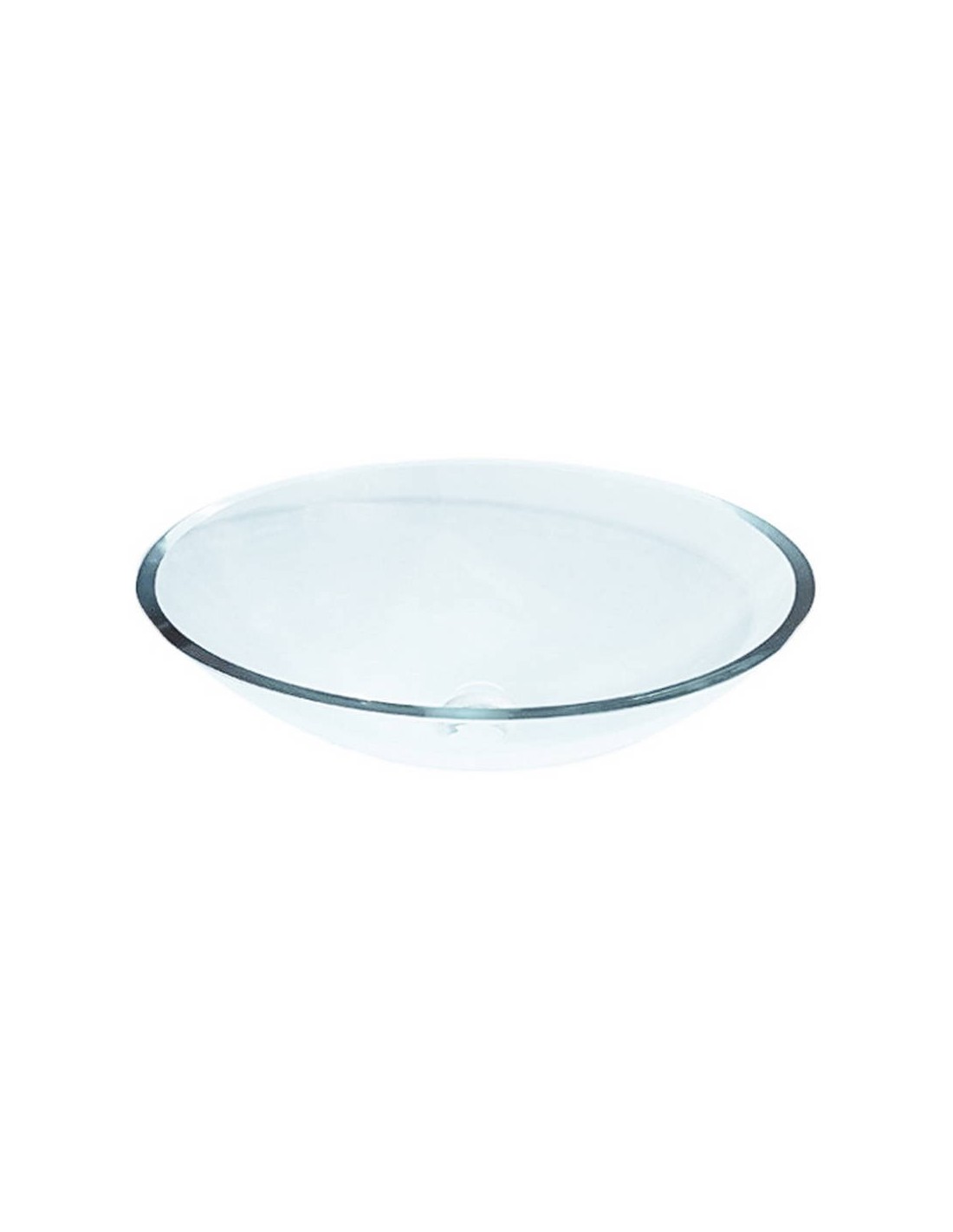 Hydre stone - Lavabo ovale aria cristallo trasparente