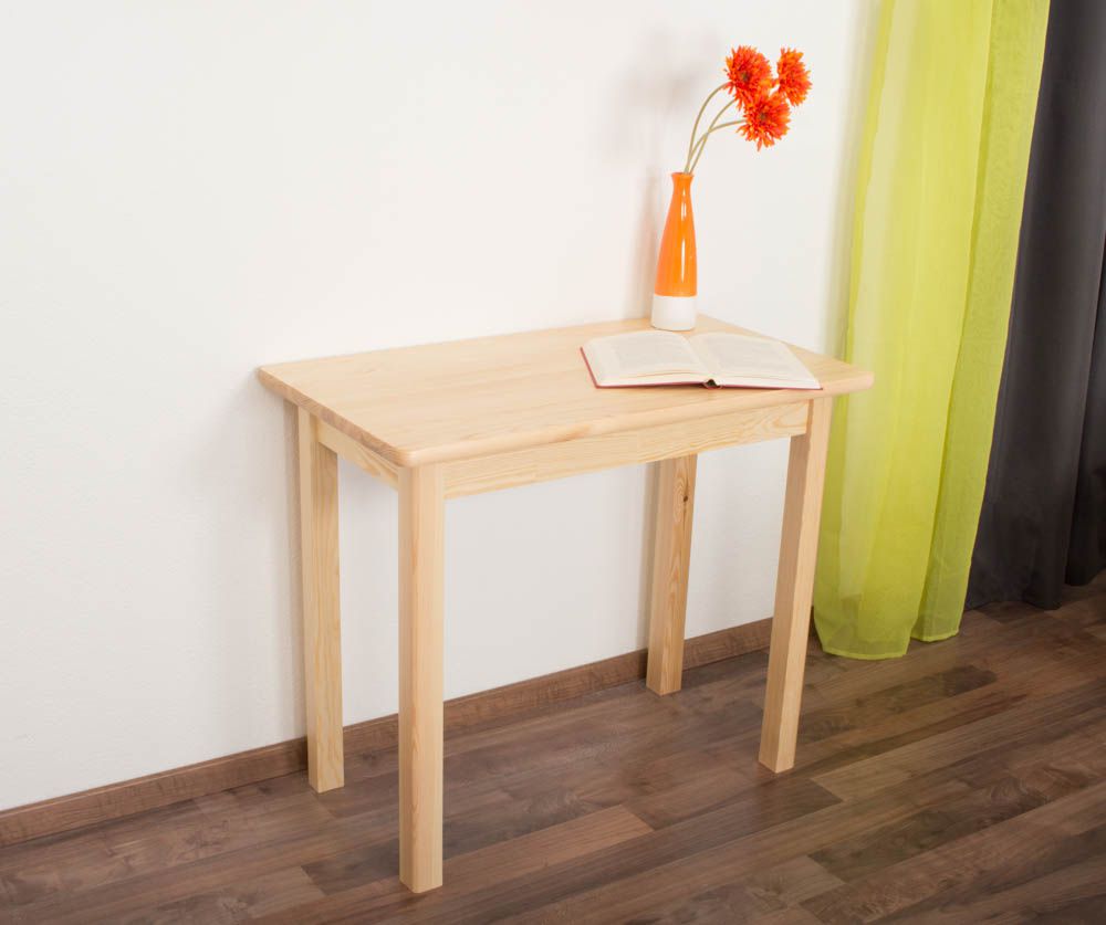 Tavolo in pino massello naturale "Junco 226B" - 50 x 90 cm