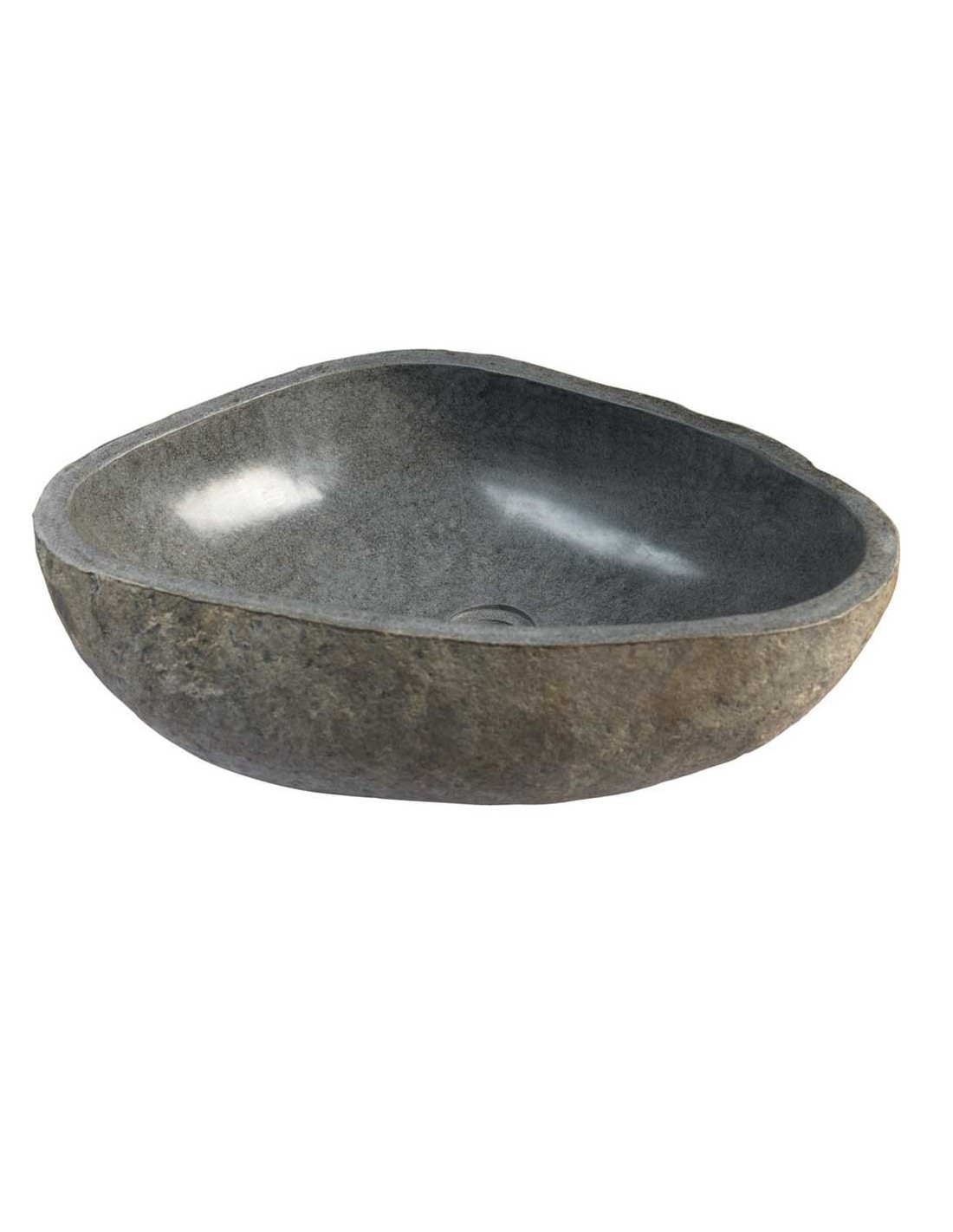 Imso ceramiche - Lavabo Ovale Riverstone in marmo [Pezzo Unico] - ISLAOVRIV