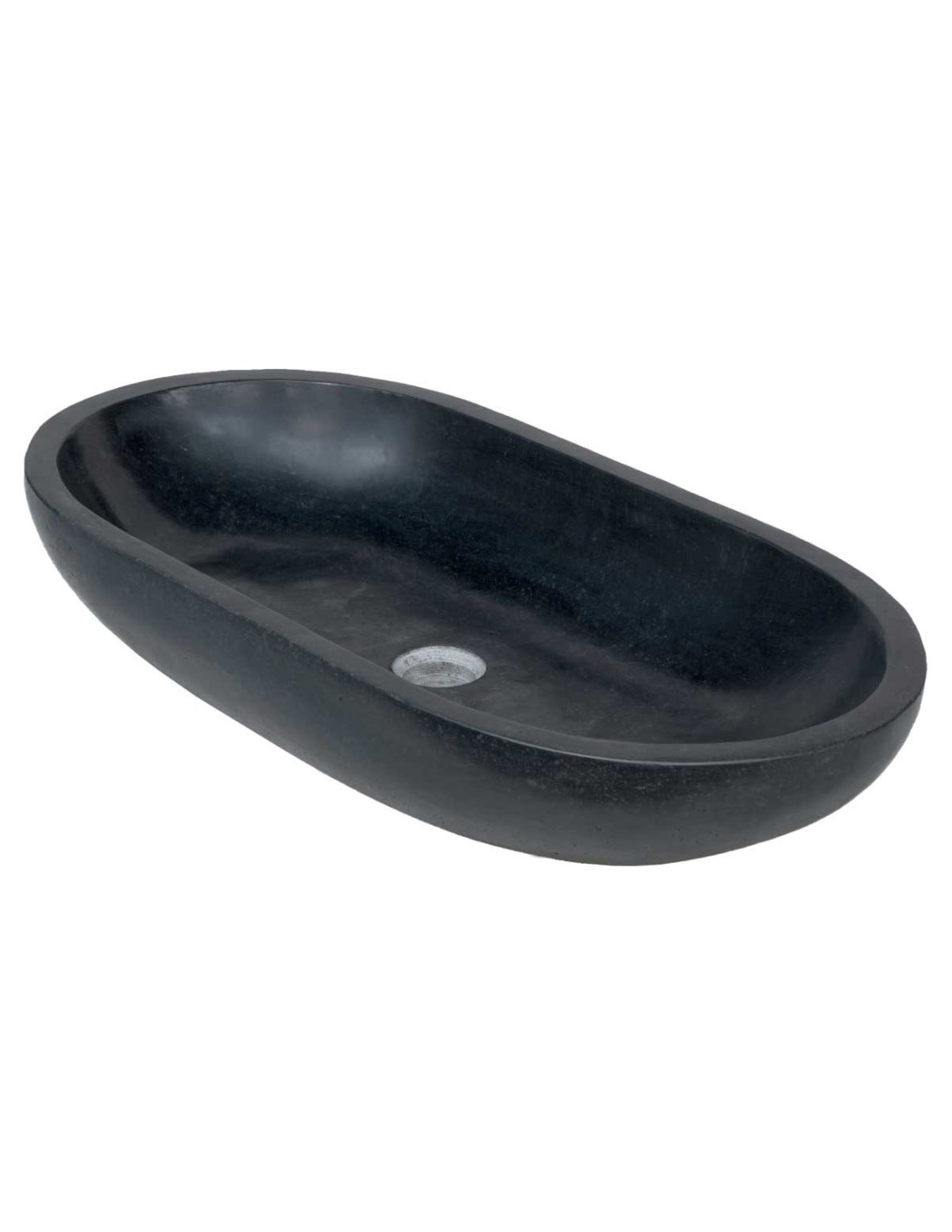 Imso ceramiche - Lavabo Ovale Basalto Nero - ISLAOVBNE