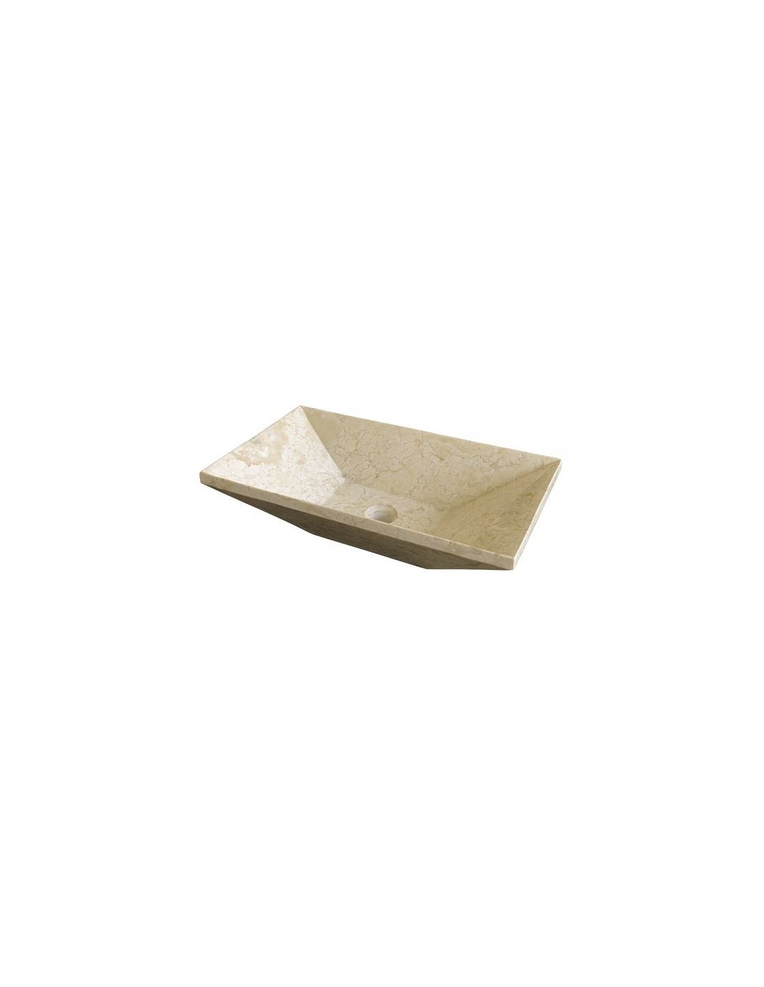 Imso ceramiche - Lavabo Trapezio Beige Levigato in marmo - ISLATRABE
