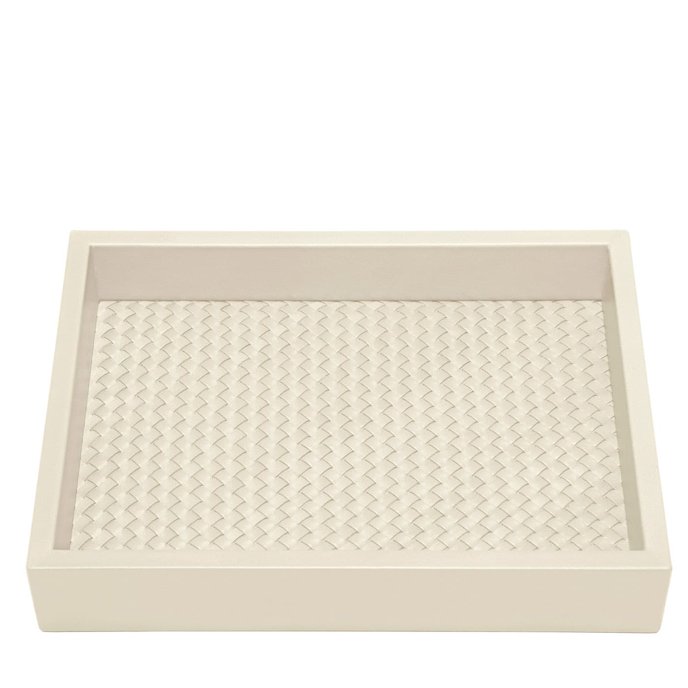 Vassoio rettangolare intrecciato a mano Febe