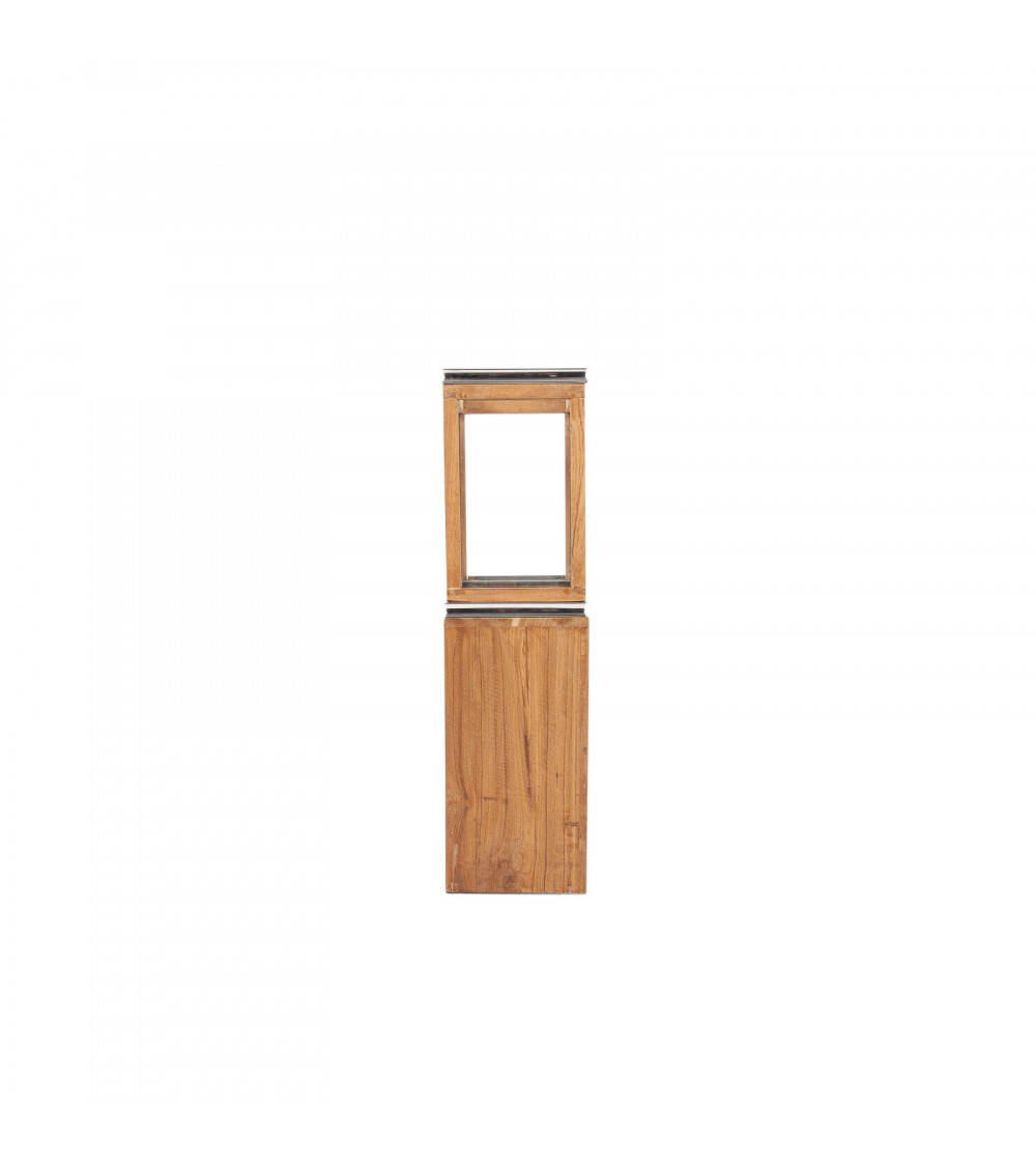 Lanterna Planter Teak wood & Aluminium