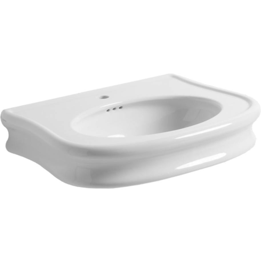 Lavabo a consolle sospesa o su mobile LAM90 in ceramica bianca 90 cm - Lante, Simas