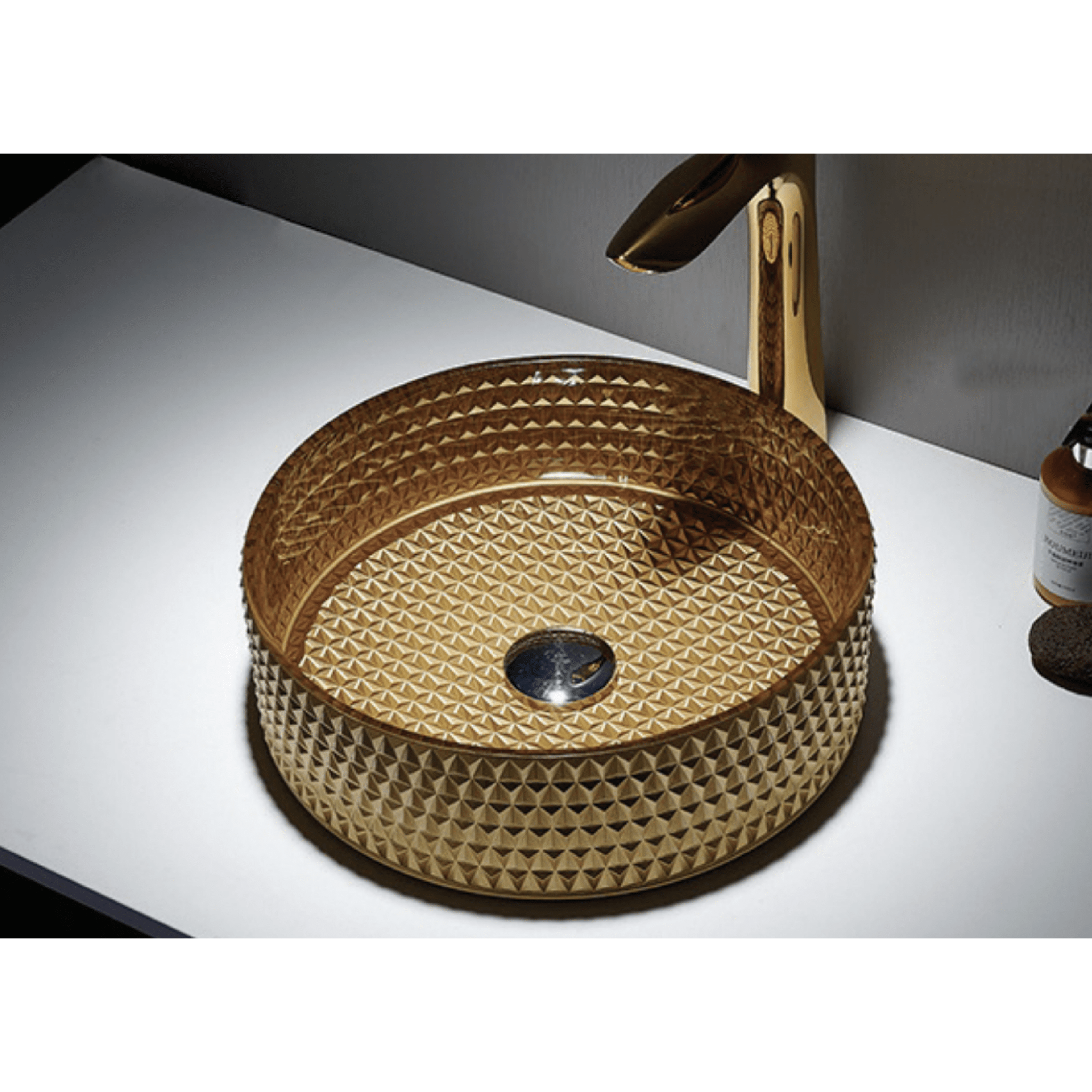 Lavabo D'Appoggio 36 Cm Rubicer "Break The Rules" Oro