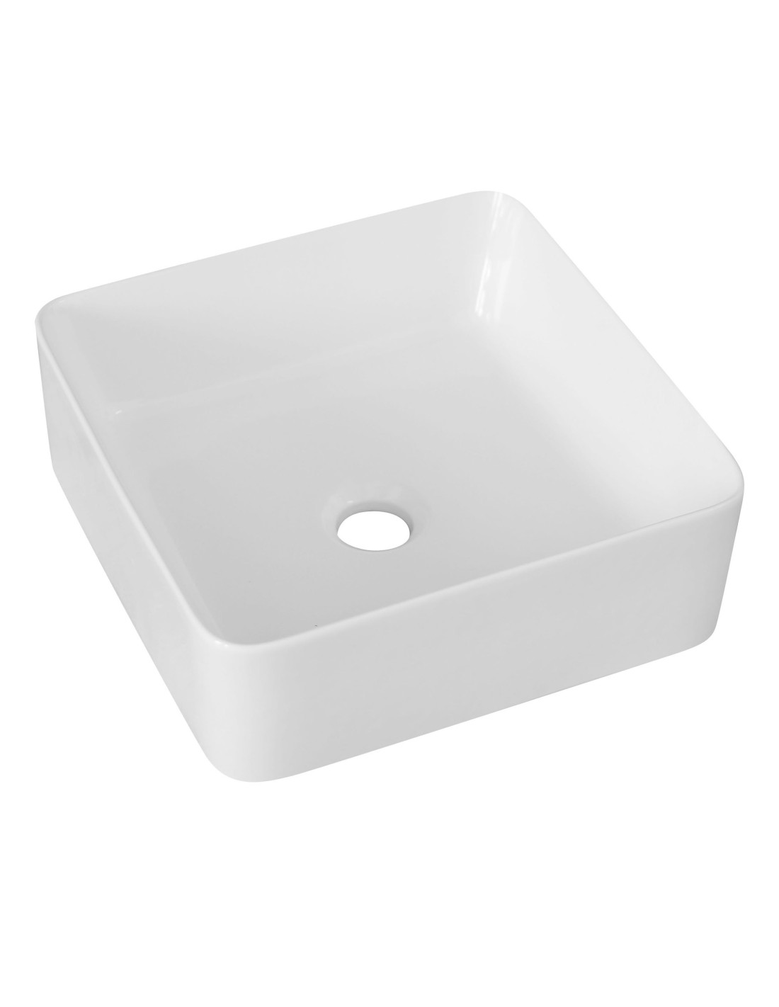 Lavabo Linpha in ceramica d'appoggio 39x39 - 185-LA54