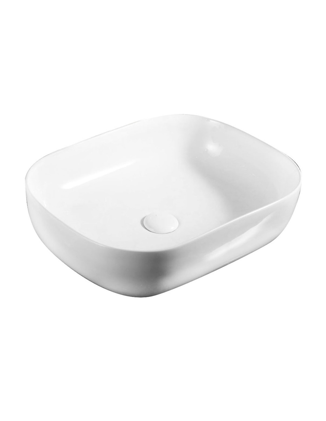 Lavabo Linpha in ceramica d'appoggio 49x39.5 - 185-LA48