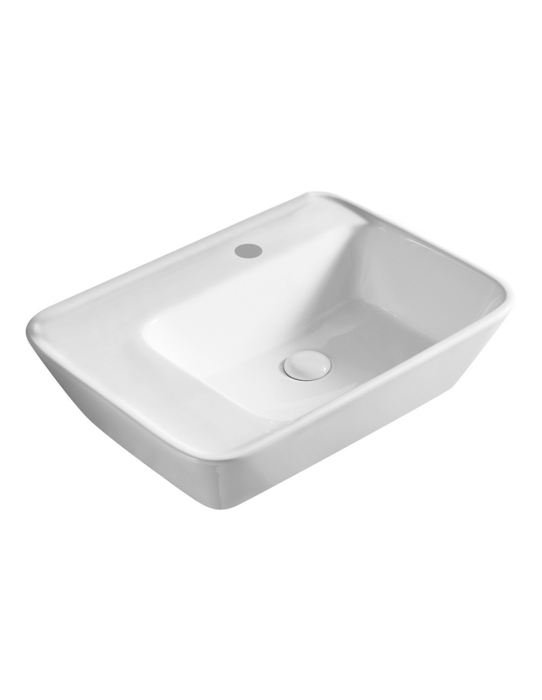 Lavabo Linpha in ceramica d'appoggio 57.5x44 - 185-LA44