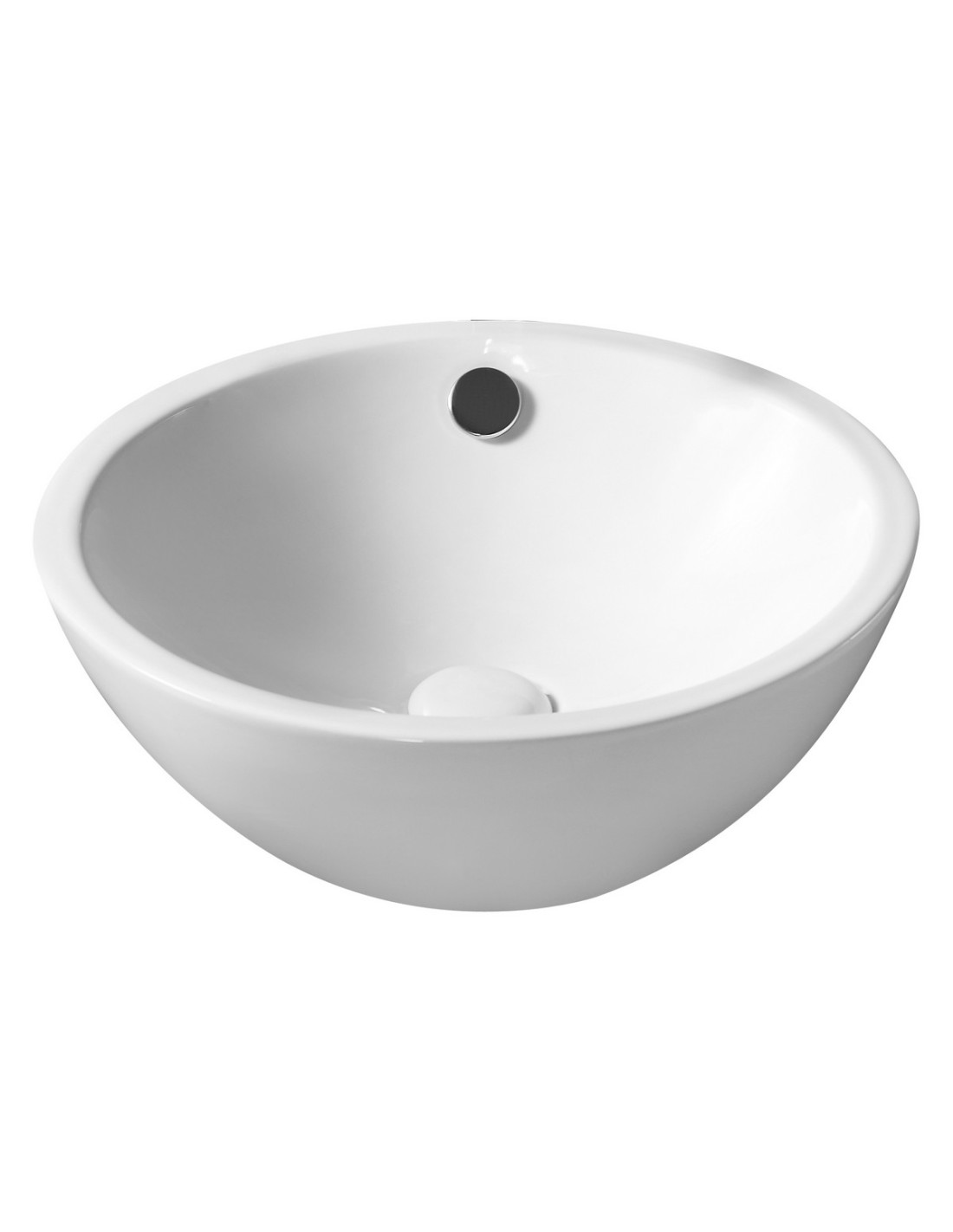 Lavabo Linpha in ceramica d'appoggio DM 39.5cm - 185-LA25