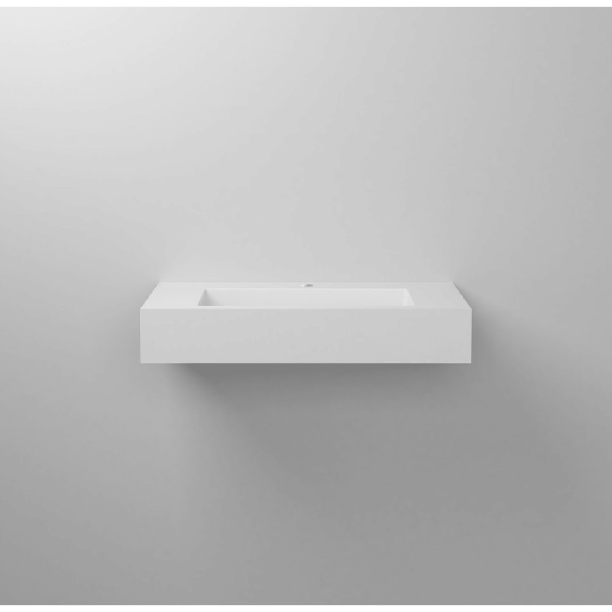 Lavabo Sospeso 90,2x46,1 Cm Bianco Lucido
