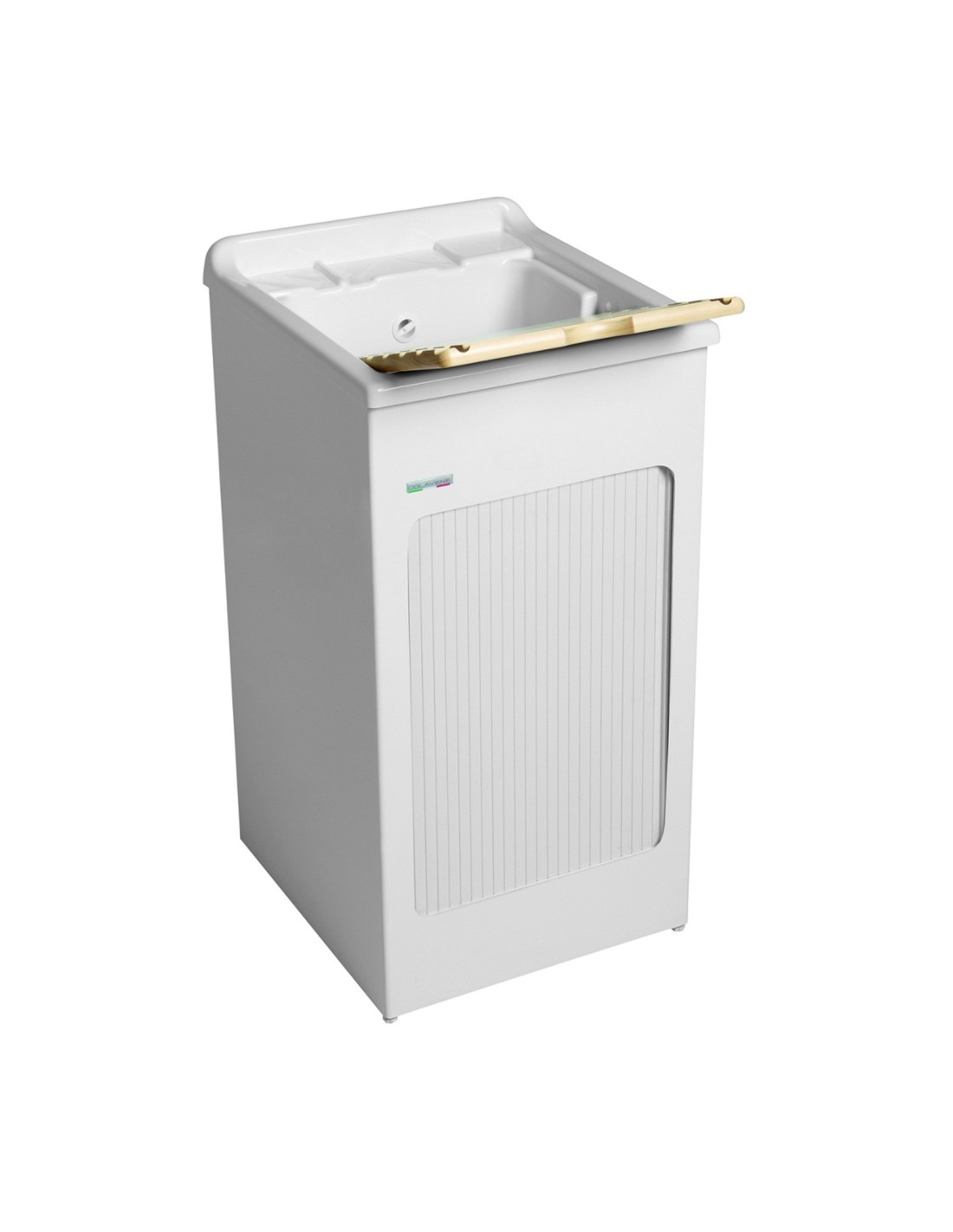 Lavatoio Colavene - Lavacril con tavola lavapanni in legno massello 50*50 - 351401