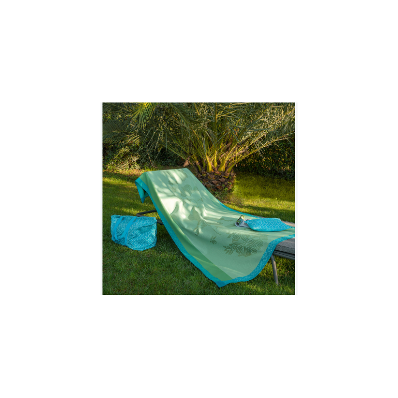 Le Jacquard Francais telo mare Monoi lagon cm 100x200