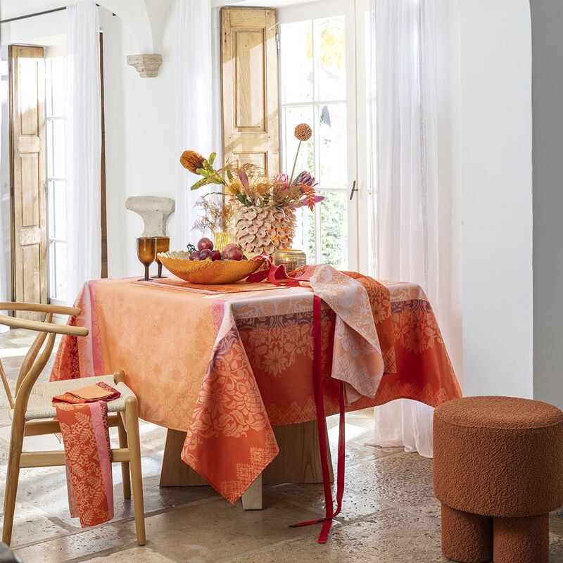 Le Jacquard Francais tovaglia cotone Mumbai marigold