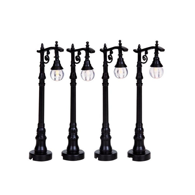 Lemax Antique street lamp set of 4