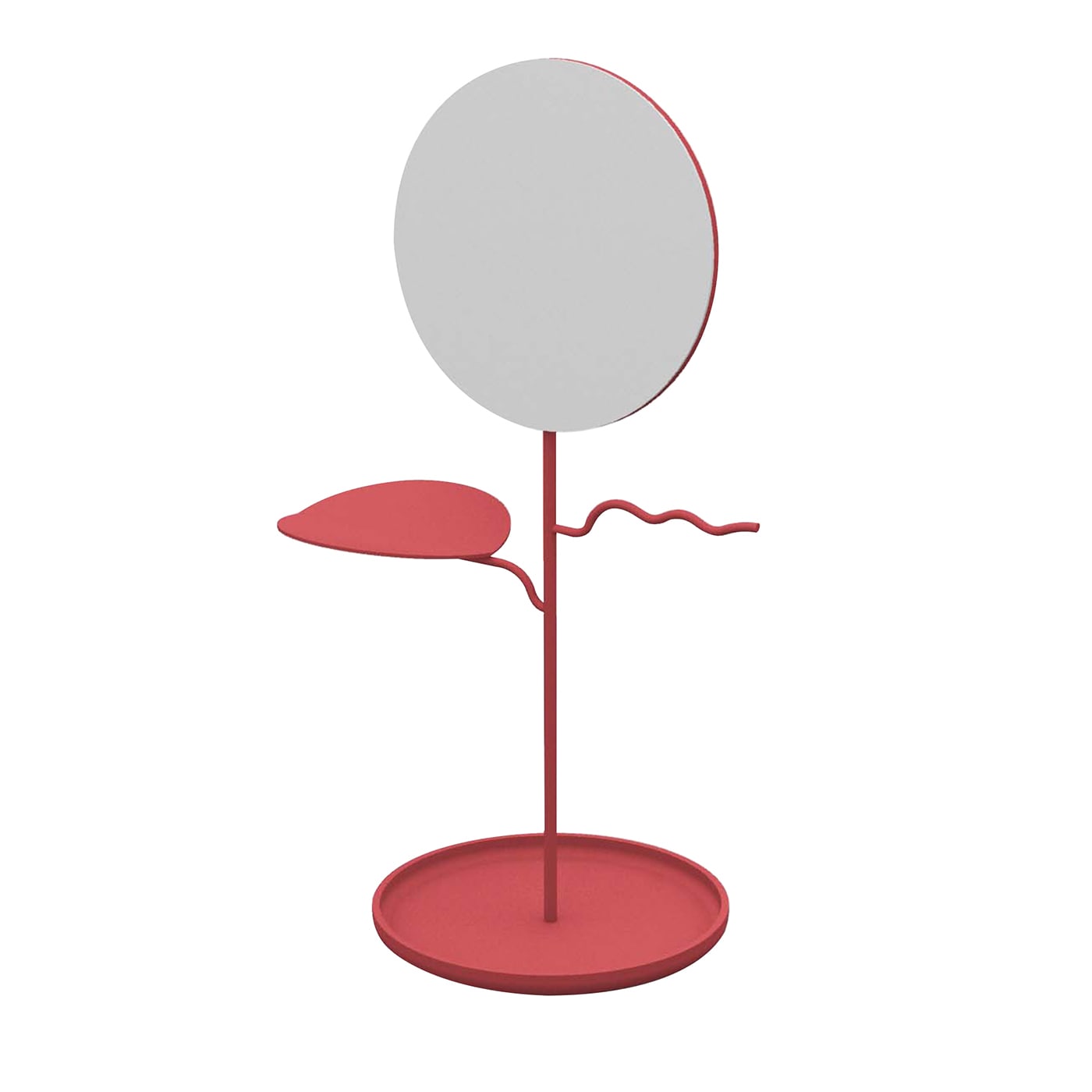 Custode Portagioie rosa salmone con specchio