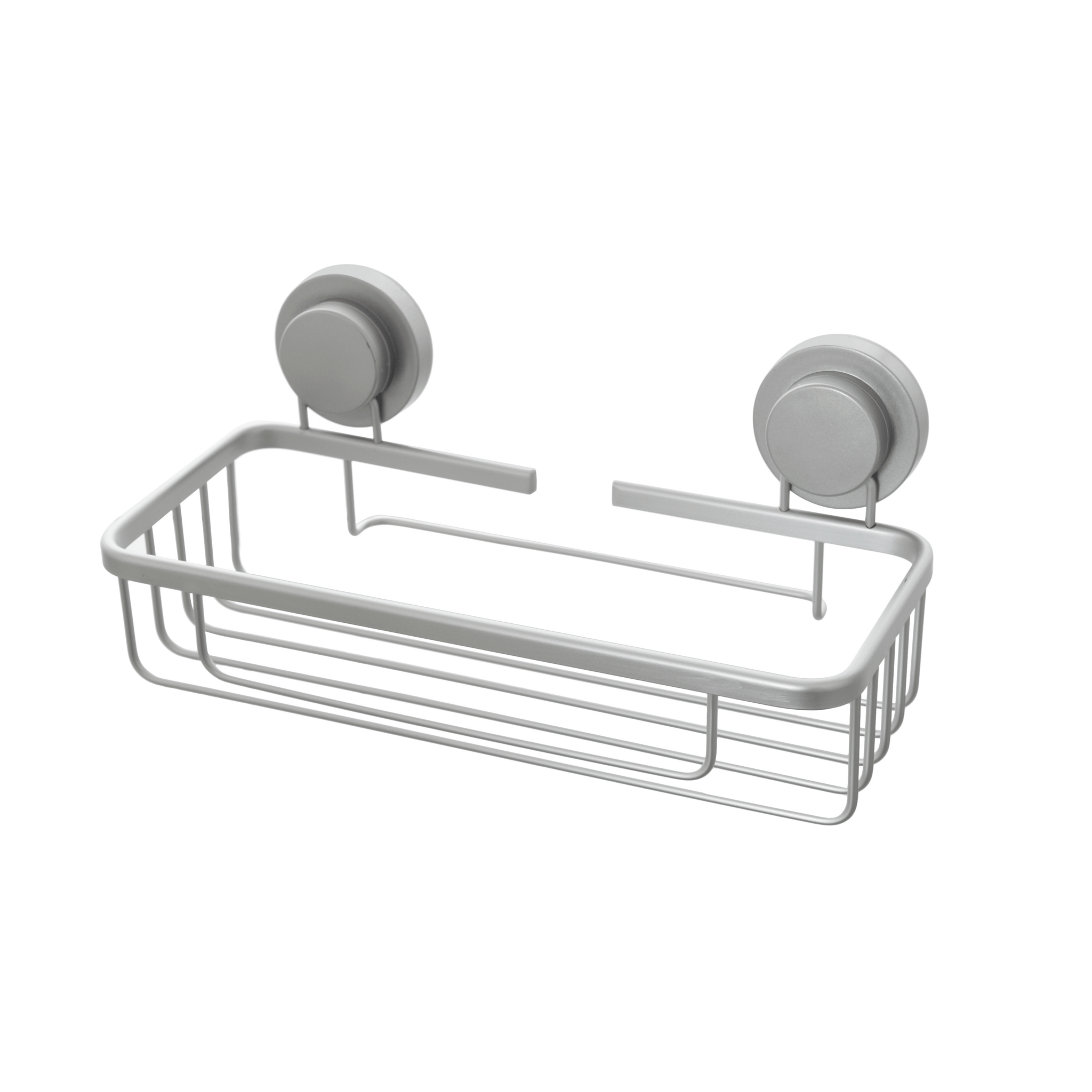 Mensola Doccia Rettangolare a 1 Ripiano Feridras "Alu System" Argento