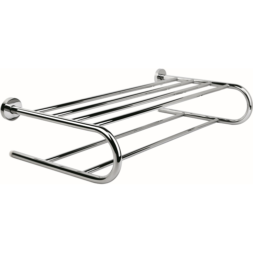 Mensola portasalviette a rastrelliera in ottone cromato, 54 cm - Rack, Colombo Design