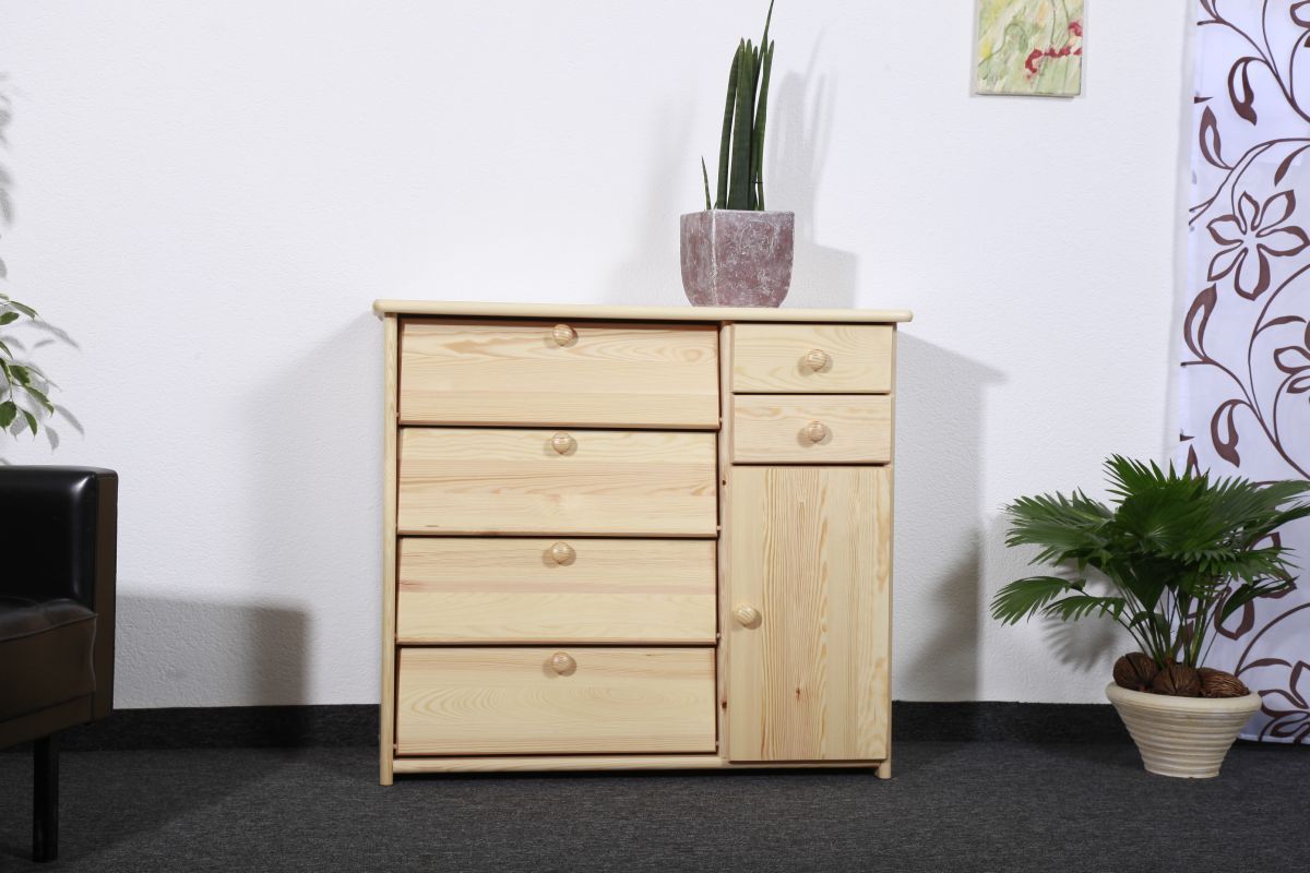 Scarpiera in pino massello naturale 008 - 80 x 90 x 40 cm (h x l x p)