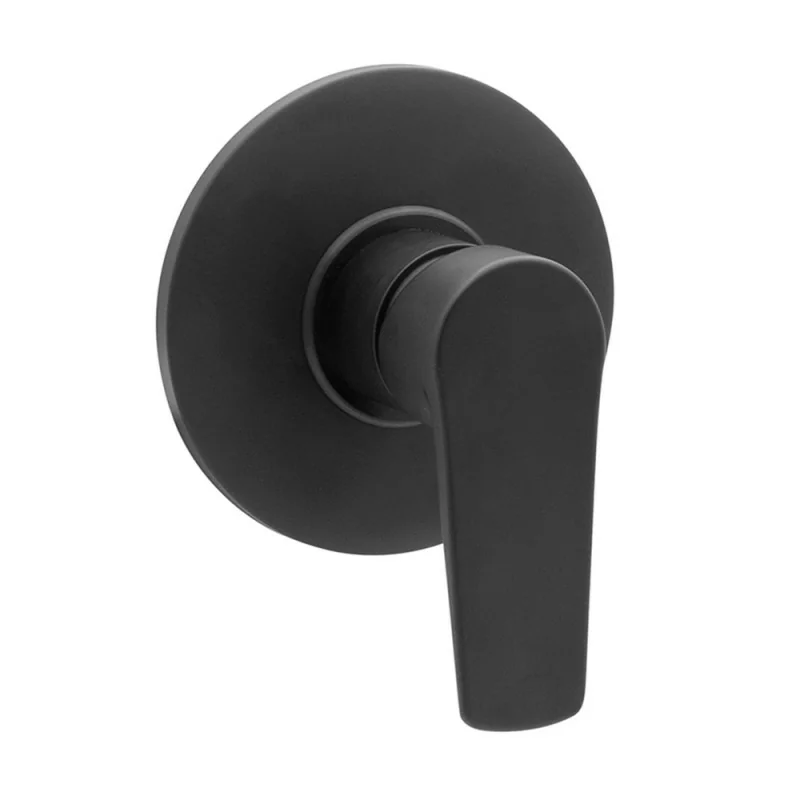 Miscelatore doccia a incasso nero opaco in ottone Erika