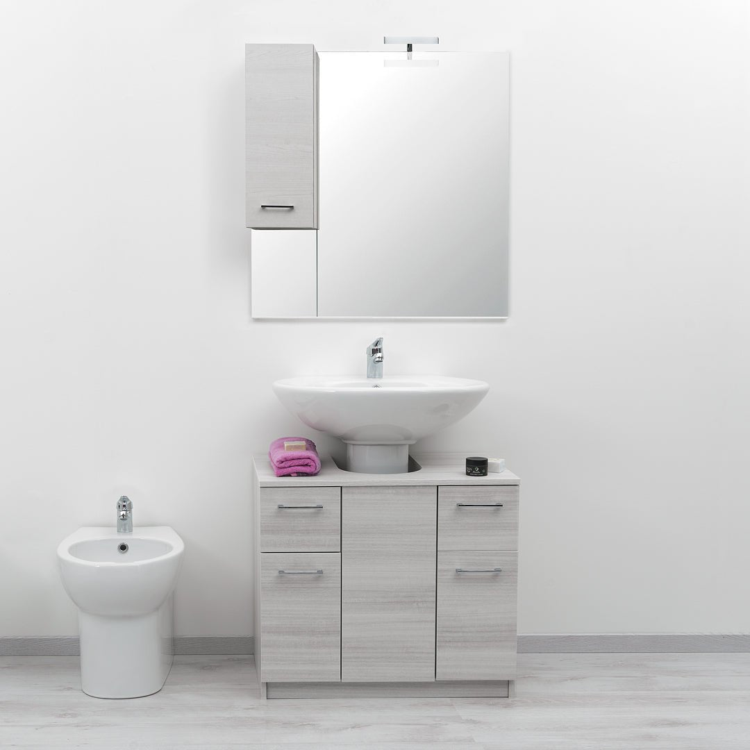 Mobile Bagno a Terra 70 Cm Due Ante Due Cassetti Savini "Gaia"