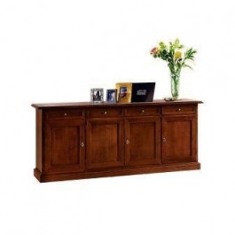 MOBILE CREDENZA 4 ANTE ARTE POVERA LEGNO