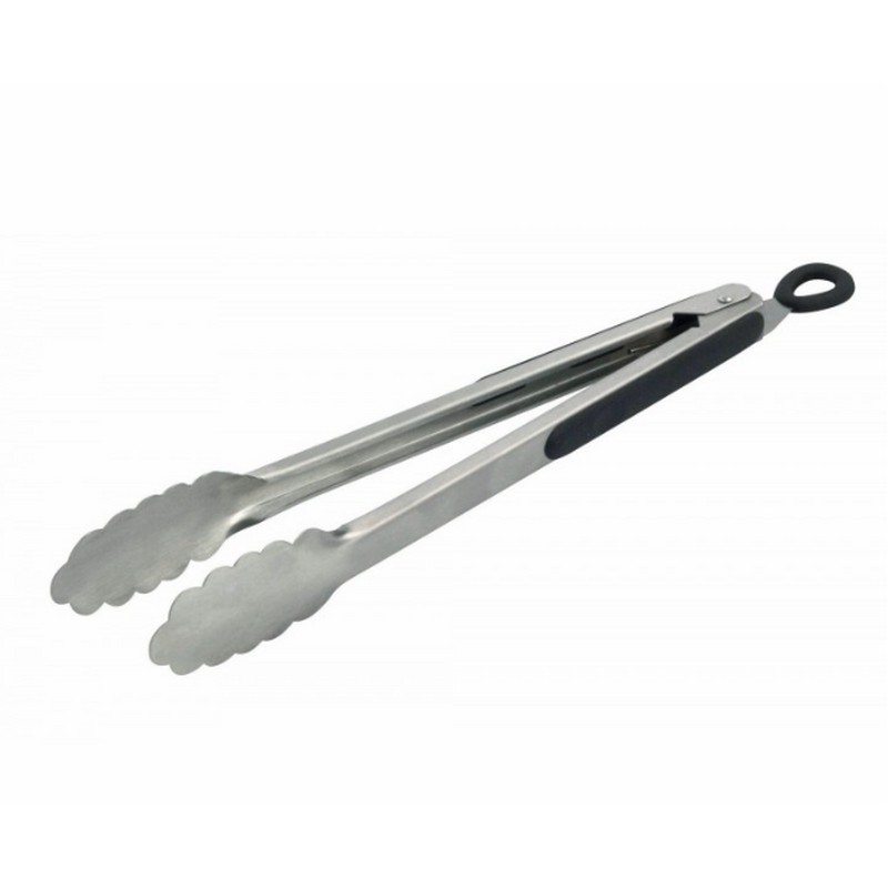 MOLLA PER BARBECUE ACCIAIO INOX CON INSERTI IN SILICONE CM. 40 ILSA