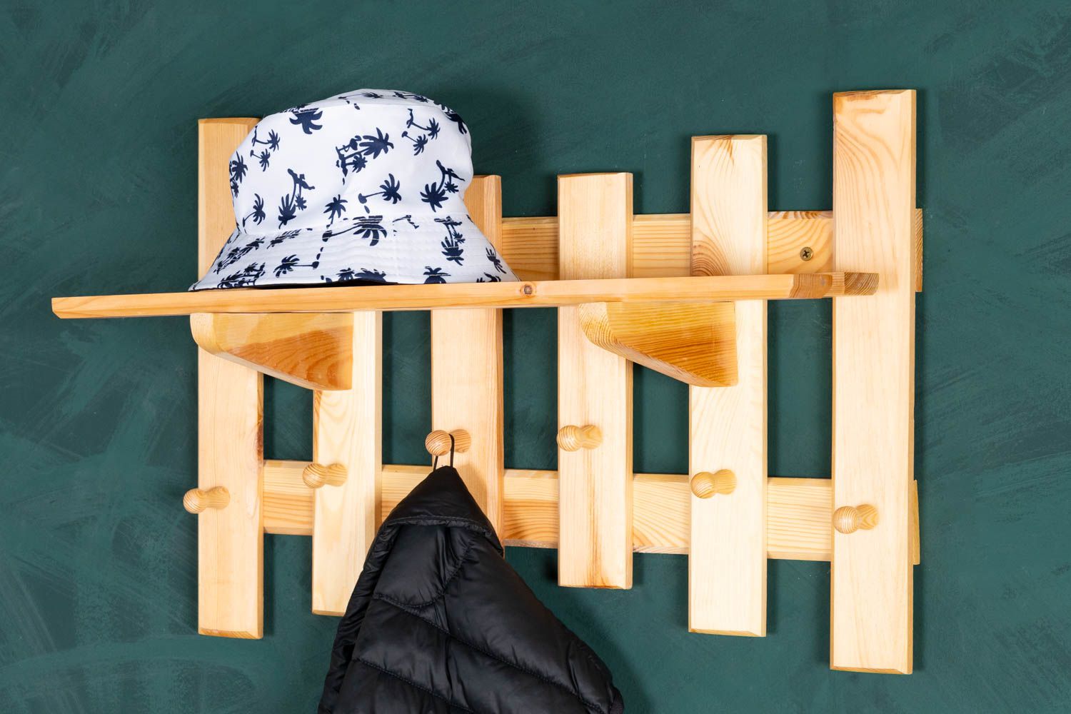 Appendiabiti in pino massello naturale Nr. 1 - 40 x 60 cm