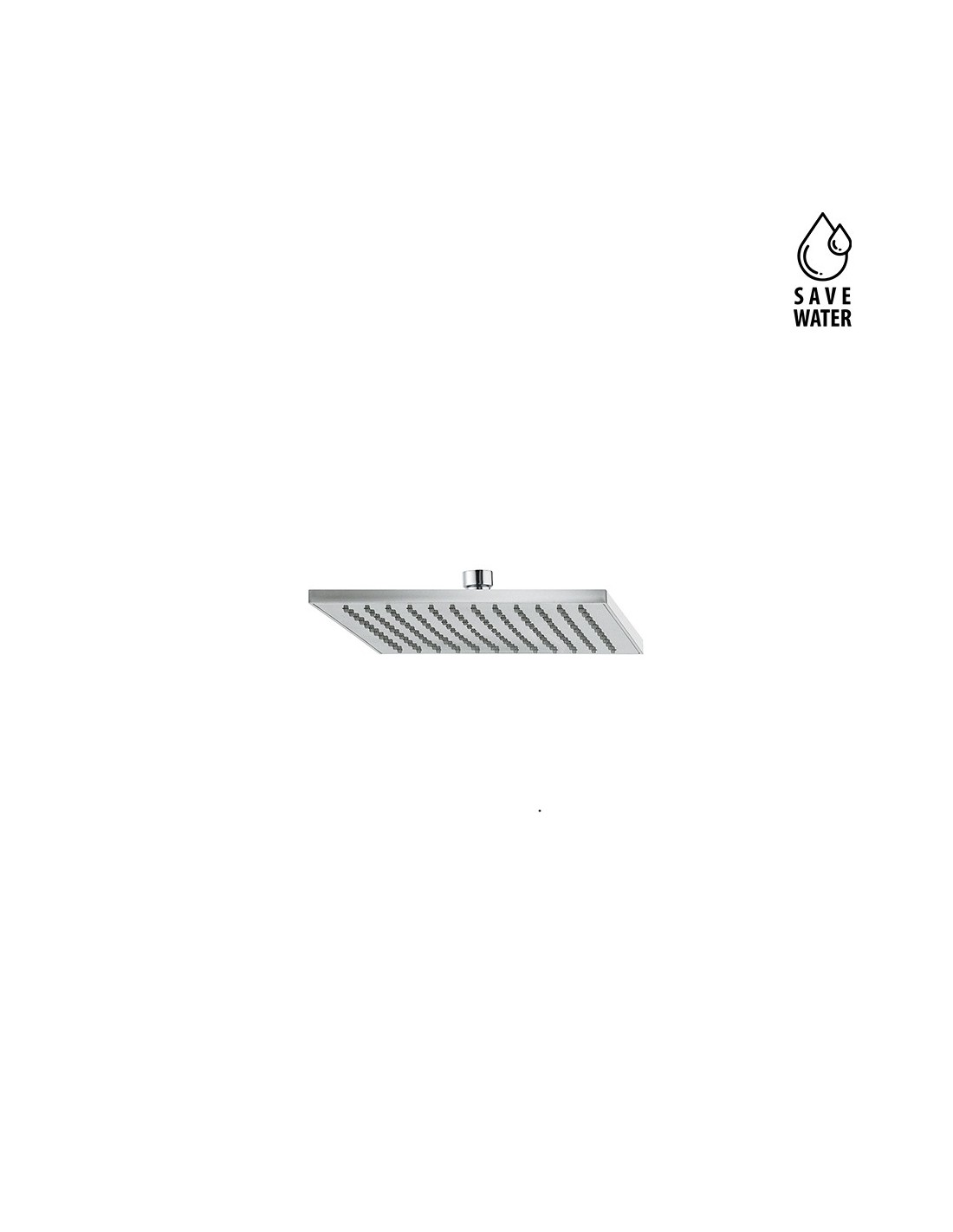 Newform - Soffione quadro con getto a pioggia 200x200mm - art.26598