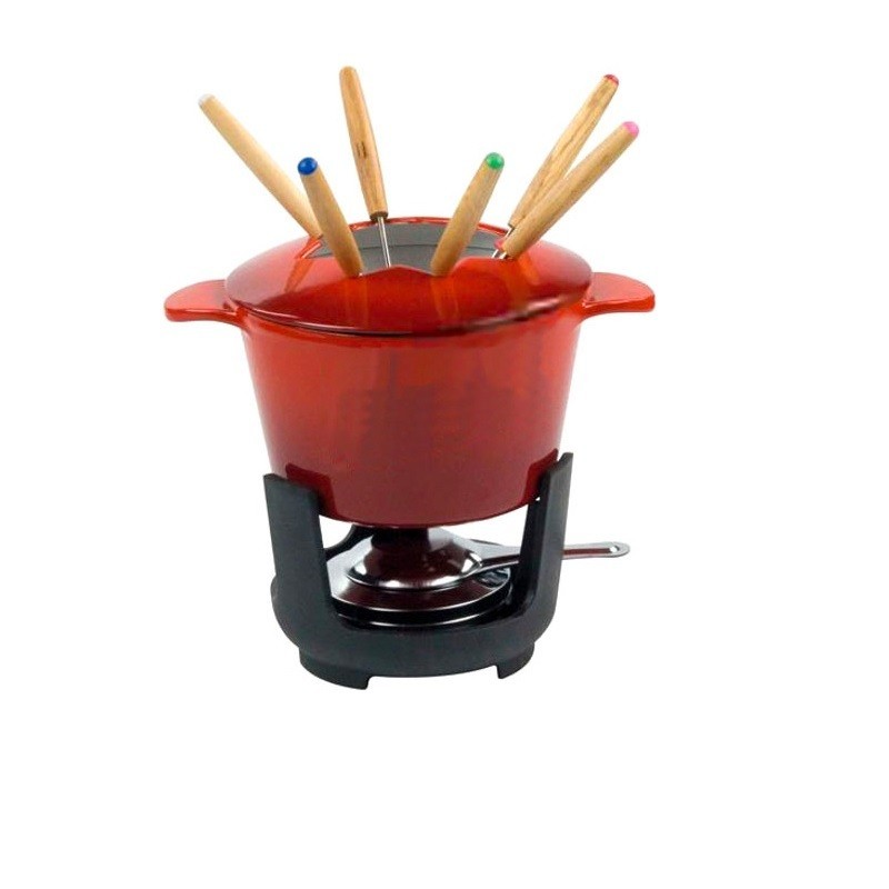 NORMANDIE SET FONDUTA BOURGUIGNONNE IN GHISA CM 16 ILSA