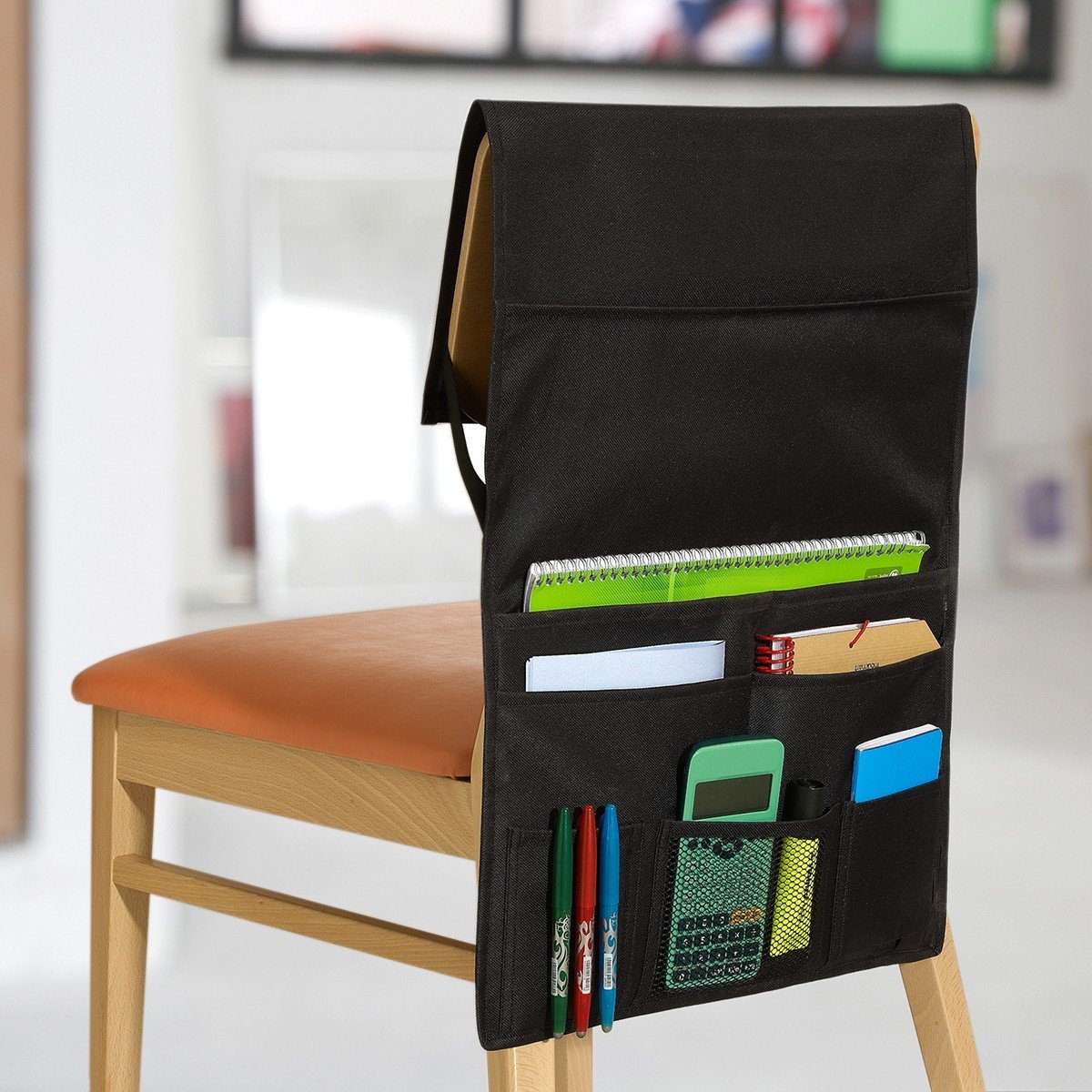 Organizzatore a 6 tasche per schienale di sedia