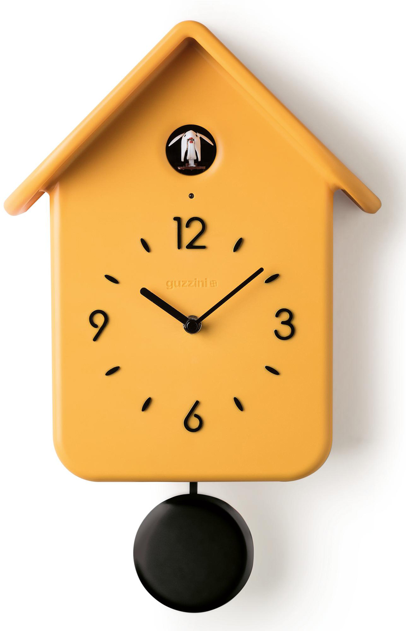 Orologio a Cucù con pendolo QQ Giallo Ocra