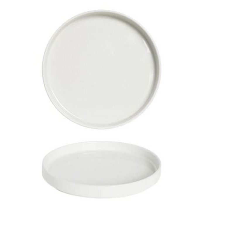 OSLO BIANCO PIATTO PIANO NORDIC 24 CM. SATURNIA
