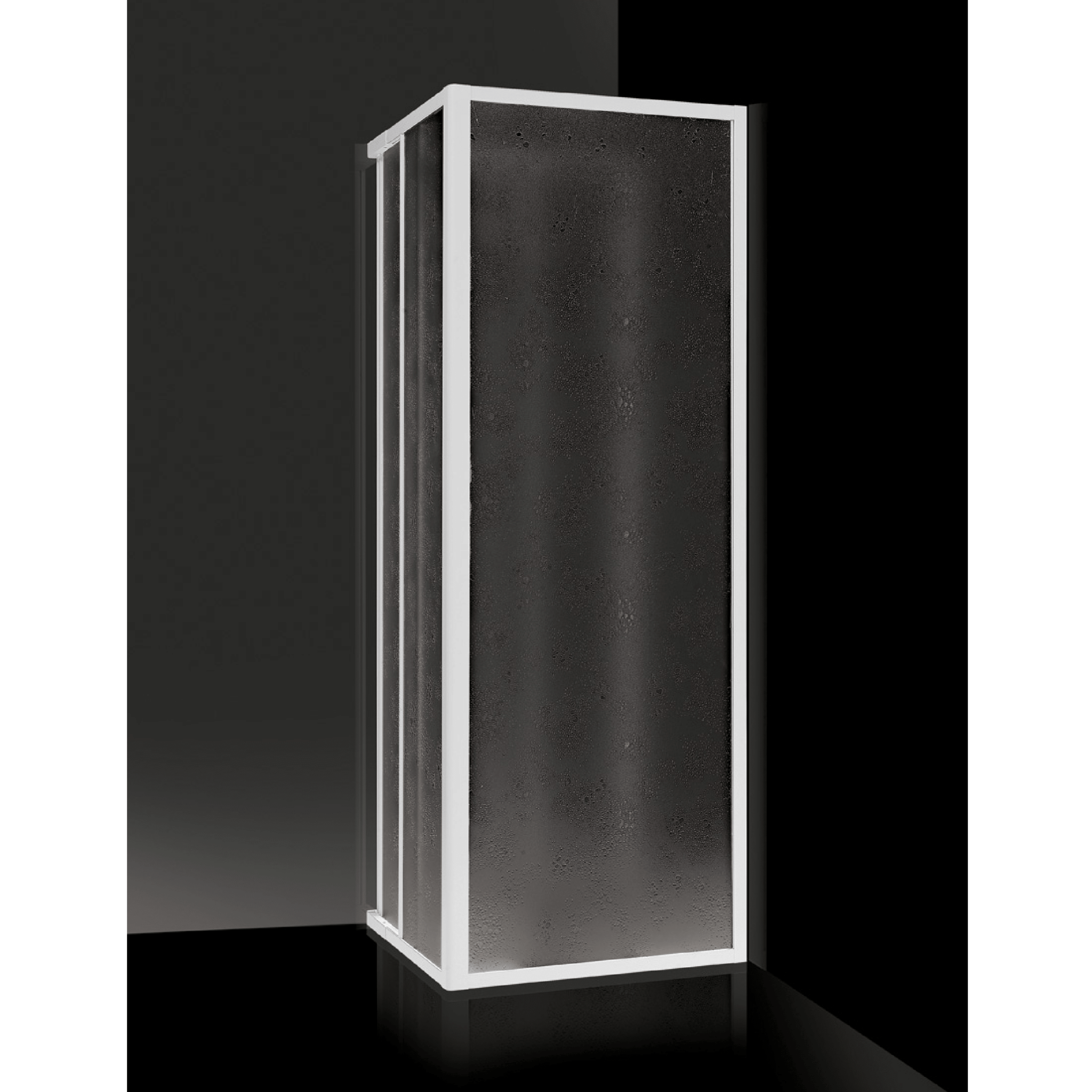 Parete Fissa Per Box Doccia Angolare Est.68-72 Cm Giava "Smeralda" Bianco/Acrilico Bollicine