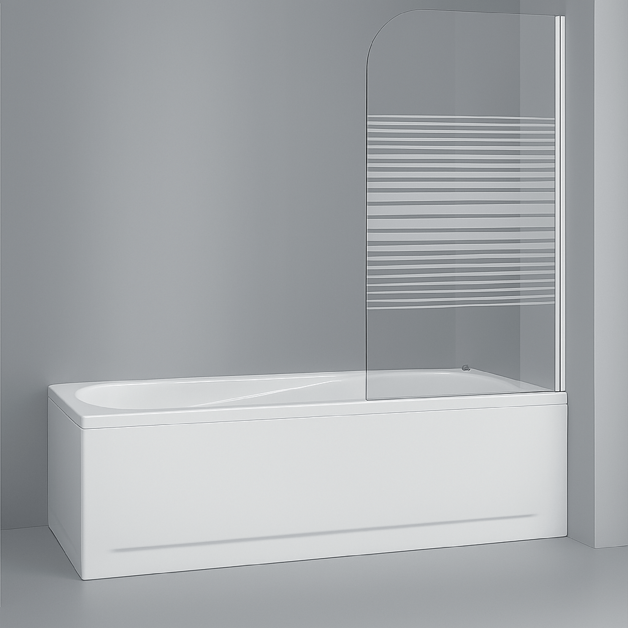 Parete Sopravasca Girevole Versione Dx 70 Cm Giava Bianco/Vetro Laguna