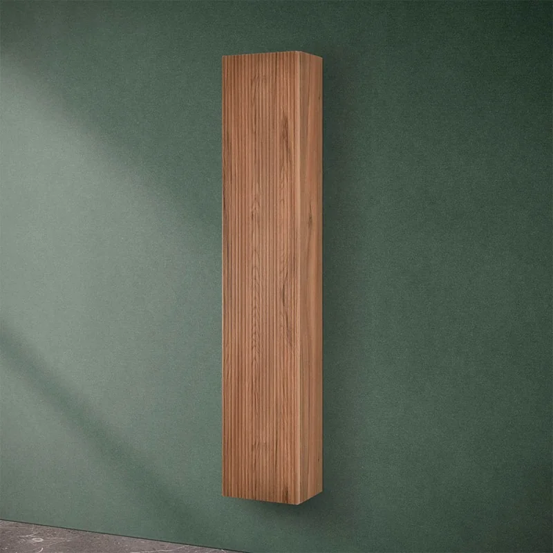 Pensile bagno sospeso cannettato H 150 cm noce canaletto Bali