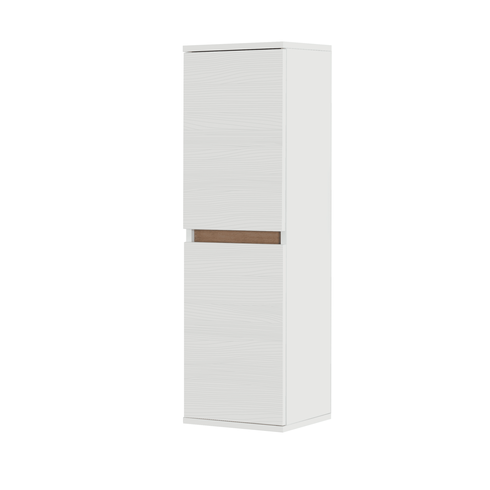 Pensile Portaoggetti 112 Cm Due Ante Feridras "Revital" Bianco Frassinato/Rovere