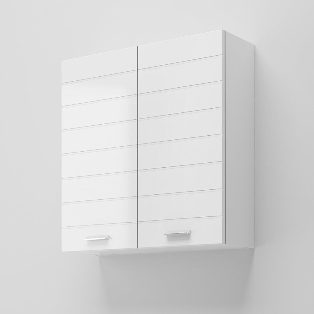 Pensile Portaoggetti 71 Cm Due Ante Savini "Rigo" Bianco Lucido