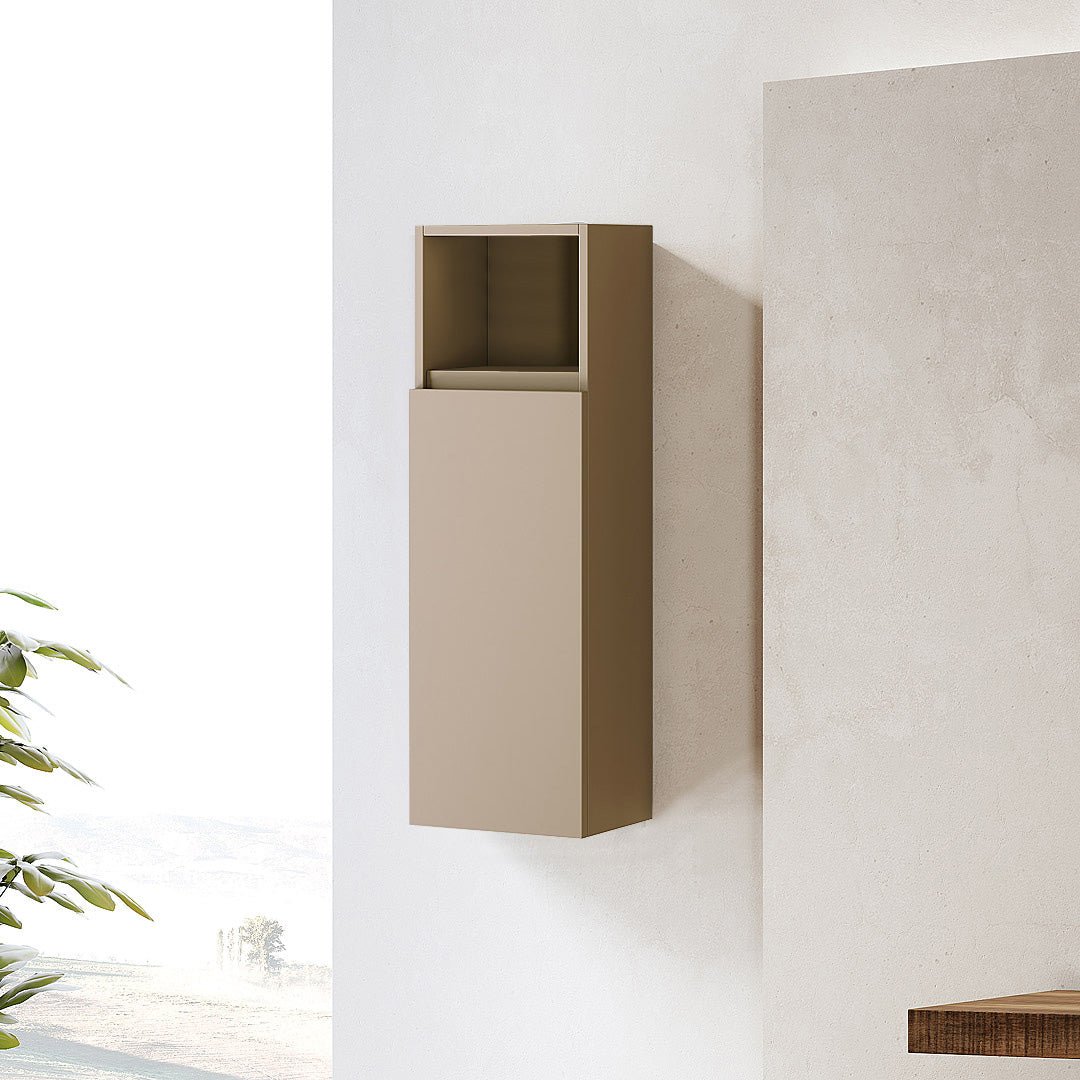 Pensile Portaoggetti Alto 90 Cm Un'Anta Con Vano a Giorno Savini "Ninfa"