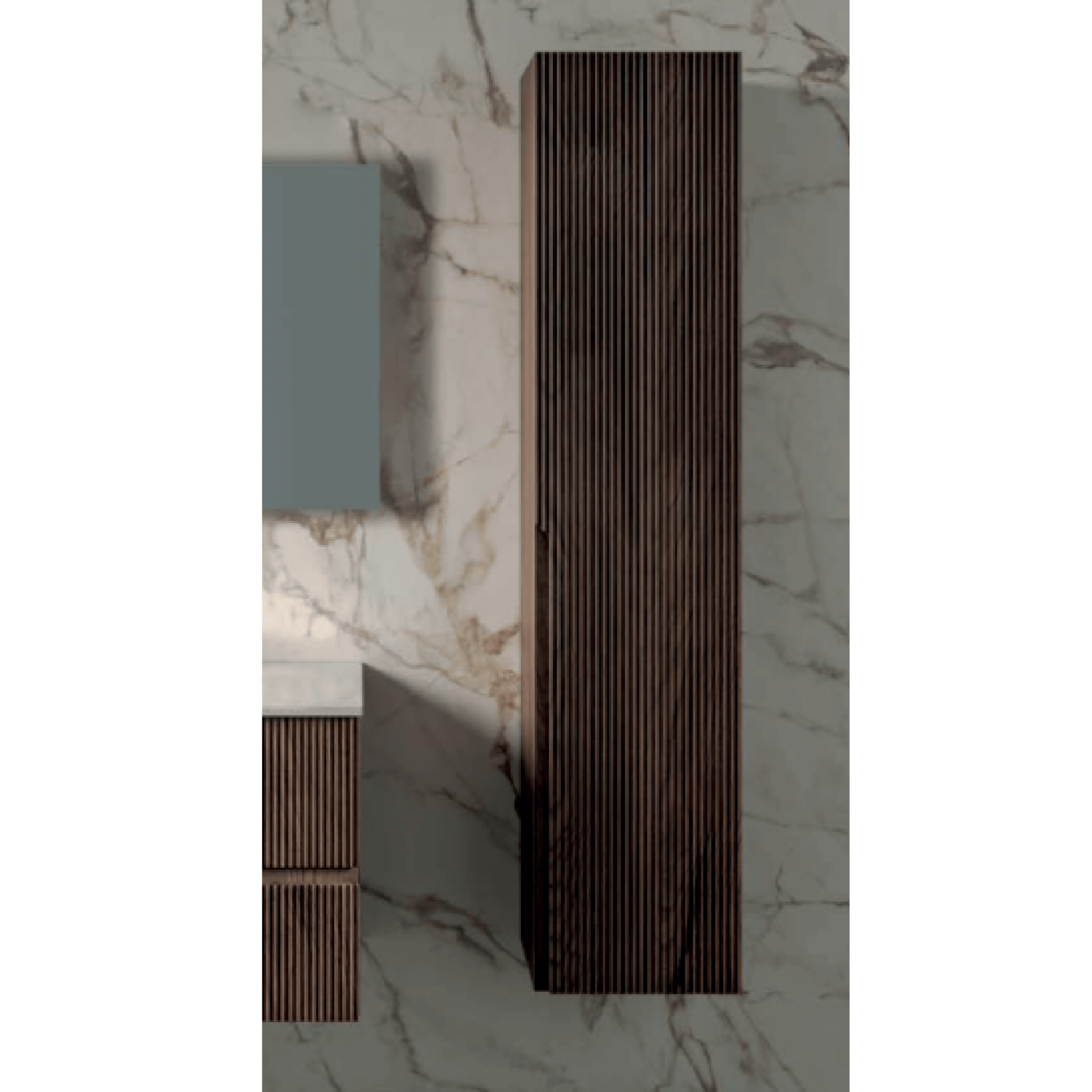 Pensile Portaoggetti Cannettato 160 Cm ItalBagno "Victor" Reversibile